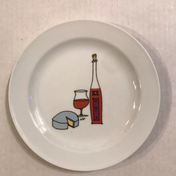 Set Of 6 Porcelain Canapé/Hors d’oeuvre/App Plates By Ursula Dodge 6.75” - Picture 3 of 10